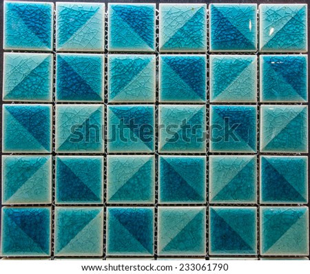 turquoise mosaic tile