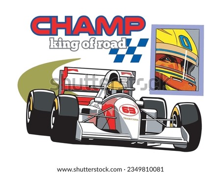 Speed Games Image vector illustration for your T shirt and your Design