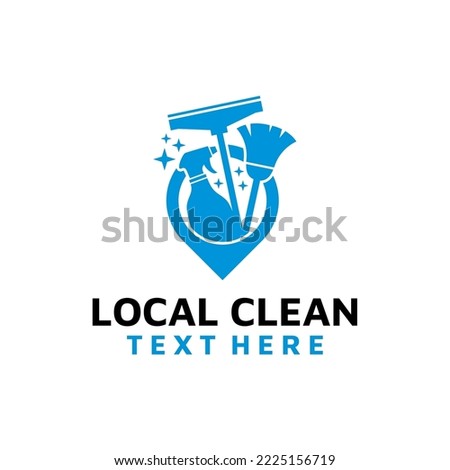 Local Cleaning vector logo. Cleaning service logo vector.