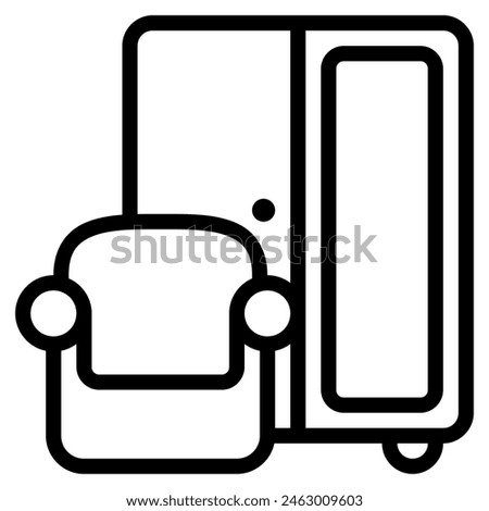 home appliance icon with outline style. Suitable for website design, logo, app and UI. Based on the size of the icon in general, so it can be reduced.