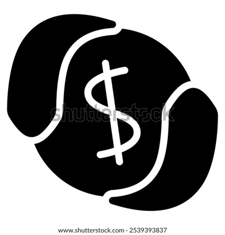 money transfer icon with glyph style. Suitable for website design, logo, app and UI. Based on the size of the icon in general, so it can be reduced.