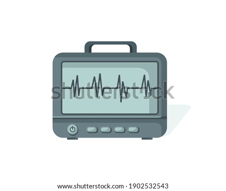 Heart rate monitor medical equipment. Patient monitor medical device
