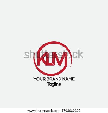 KLM vector logo design, KLM Creative logo design