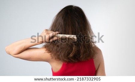 Similar – Image, Stock Photo Behind a tangle of branches and twigs, the sun rises in the mist.