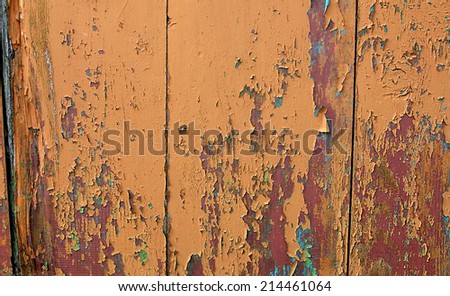 texture of the old brown paint that showered