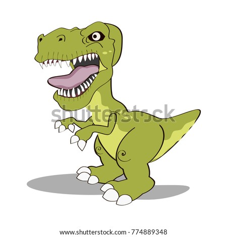 T Rax Dinosaur Clip art in Vector