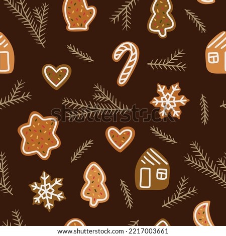 Similar – Image, Stock Photo Various Christmas gingerbread, cookies, sweets with dried orange and cinnamon sticks in tray on dark table. Delicious traditional Christmas sweets and flavor. Top view.