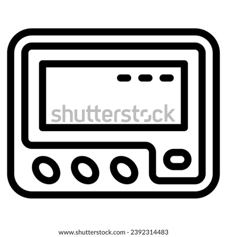 pager icon illustration for web app, etc