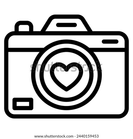 Photography Wedding icon illustration For web, app, infographic, etc