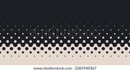 Vertical Gradient Halftone Dots Background. Pop Art Texture. Vector Illustration. Design for Presentation Banner, Flyer, Business Cards, Stickers.