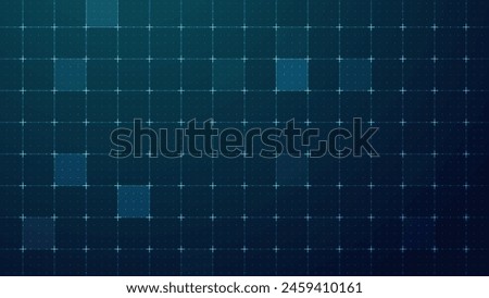 Virtual Technology Futuristic User Interface HUD Grid. Spaceship FUI GUI Backdrop Design. Science Fiction Theme Design, Artificial Intelligence. Hi-Tech Bg. Vector Illustration.