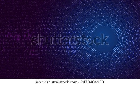 Abstract Blue Digital Tech Business or Science Background. Medical Research or Tech Innovation Online Webinar Presentation Event. Conference or Forum Vector Illustration Backdrop.