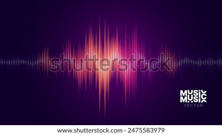 Abstract Digital EQ Music Equalizer. Sound Wave Design Element. Speaking Sound Wave Vector Illustration. Artificial Intelligence AI Assistant Voice Visualization.