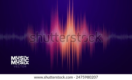 Abstract Digital EQ Music Equalizer. Sound Wave Design Element. Speaking Sound Wave Vector Illustration. Artificial Intelligence AI Assistant Voice Visualization.