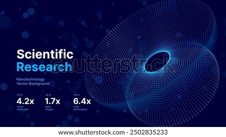 Abstract Digital Circles of Particles. Futuristic Circular Business Data Graph. Big Data Visualization. Crypto Currency Blockchain Invest Statistics Analysis Concept. Vector Illustration.