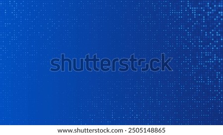 Blue Tech Finance Fintech Background Abstract Pixel Pattern. Abstract Business Tech Science Vector Backdrop.