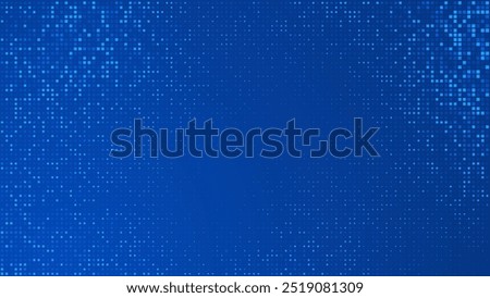 Blue Tech Finance Fintech Background Abstract Pixel Pattern. Abstract Business Tech Science Vector Backdrop.