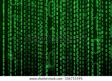 Abstract Technology Background. Binary Computer Code. Programming ...