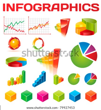 Colorful infographic vector collection