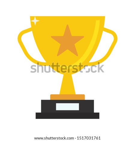 Trophy Icon Vector Illustration Logo Template