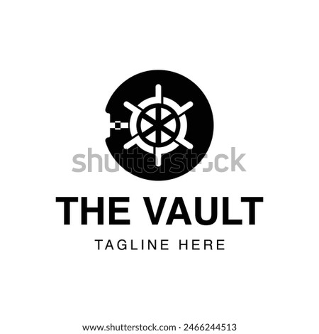 Vector Illustration of Vault. Safe Vector Illustration. Vault Lock vector. Perfect for logos, symbols and other graphics.