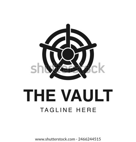 Vector Illustration of Vault. Safe Vector Illustration. Vault Lock vector. Perfect for logos, symbols and other graphics.