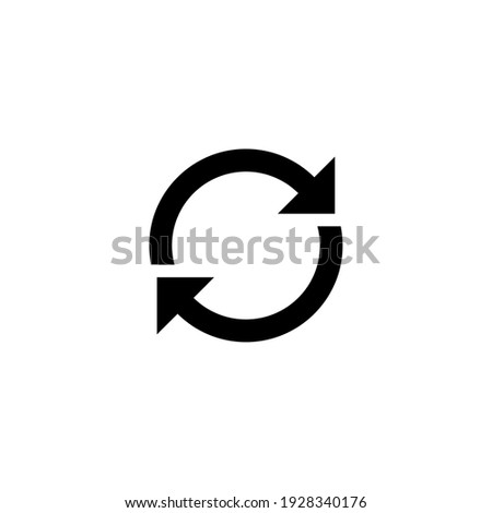 Refresh icon vector illustration logo template for many purpose. Isolated on white background.