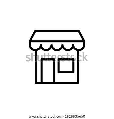 Store icon vector illustration logo template for many purpose. Isolated on white background.