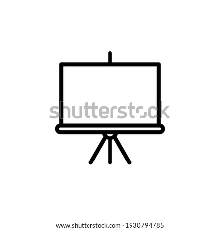 Presentation board icon vector illustration logo template for many purpose. Isolated on white background.