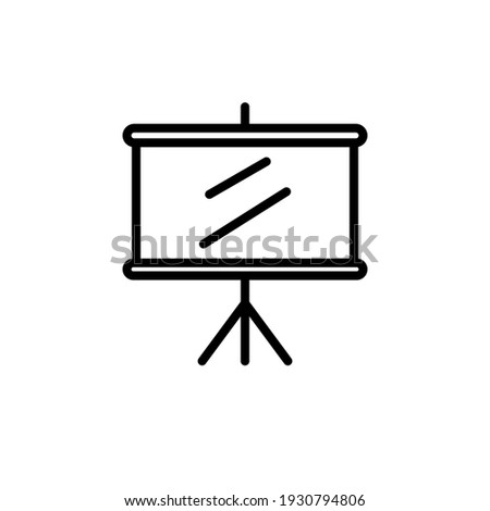 Presentation board icon vector illustration logo template for many purpose. Isolated on white background.