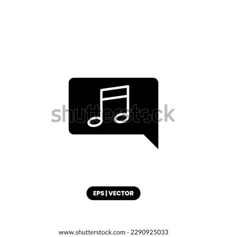 Music media vector illustration logo template for many purpose. Isolated on white background.