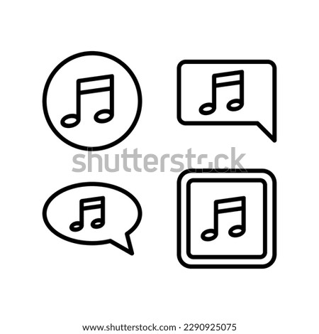 Music media vector illustration logo template for many purpose. Isolated on white background.