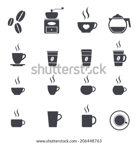 coffee icon set ,vector illustration