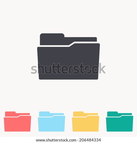 Folder icon , Vector illustration