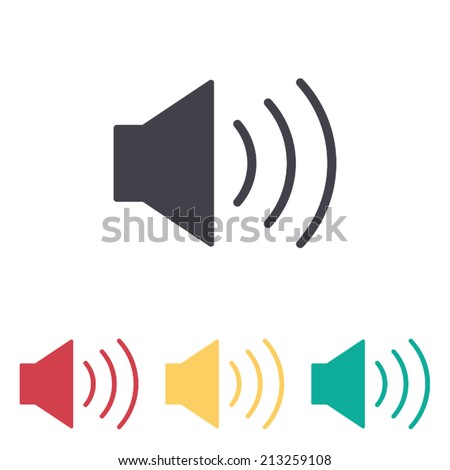 Speaker icon , vector illustration