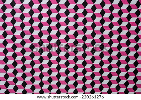 Description:  Gray, pink and black geometric pattern for background and wallpaper. Title:   Gray, pink, and black design