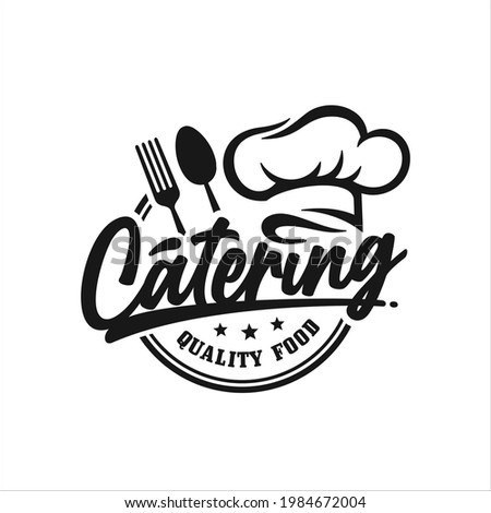 Catering quality food design premium logo