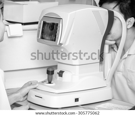 Optical Instruments in white and black tone