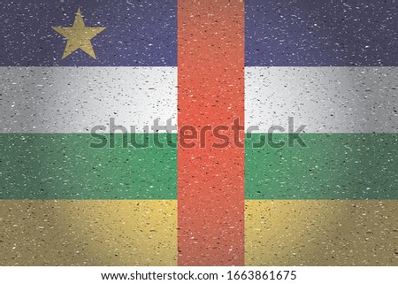 flag of central african republic in retro background