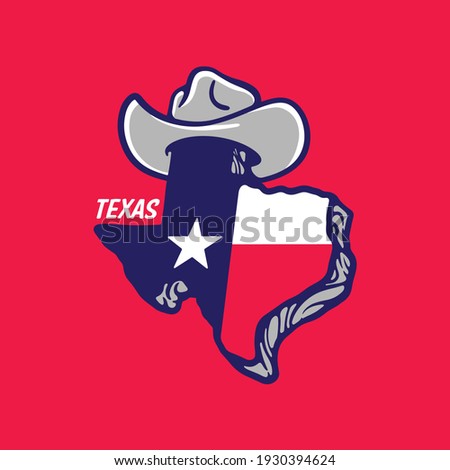 Texas Flag and Hat Vector