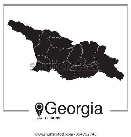 Georgia regions map