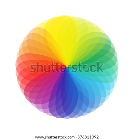 Color wheel Spectrum circle. Colorwheel