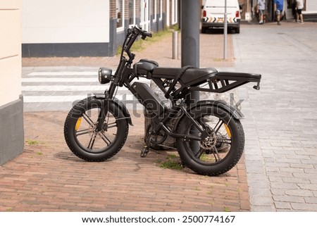 Similar – Image, Stock Photo A Dutch bike at the laundromat