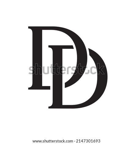 CREATIVE DESIGN OF DOUBLE LETTER D