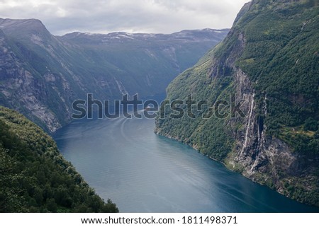 Similar – Image, Stock Photo Seven Sisters Waterfall Side View