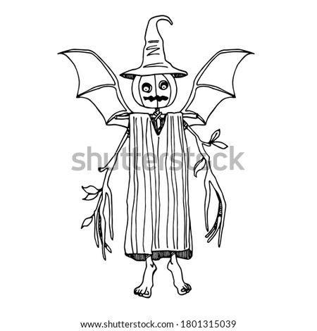Character Halloween Rural Farming Scarecrow Farming Scarecrow Black And White Clipart Stunning Free Transparent Png Clipart Images Free Download - clipart black and white stock roblox drawing free