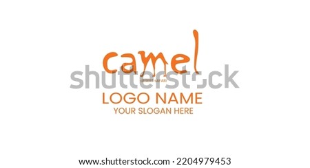camel logo option vector illustration