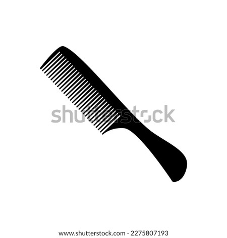 hair comb flat design vector illustration