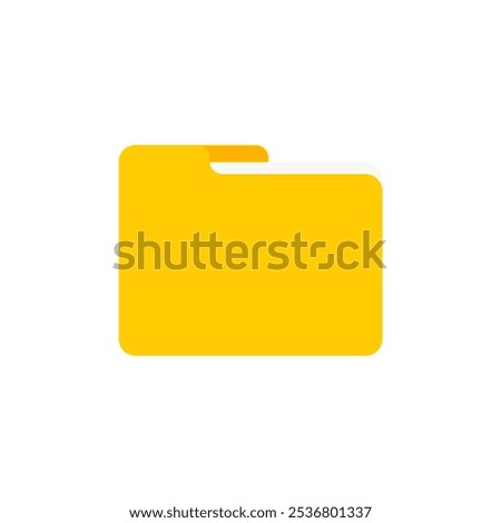 open folder icon. Folder with documents, flat design icon vector illustration for website design logo application dictionary access