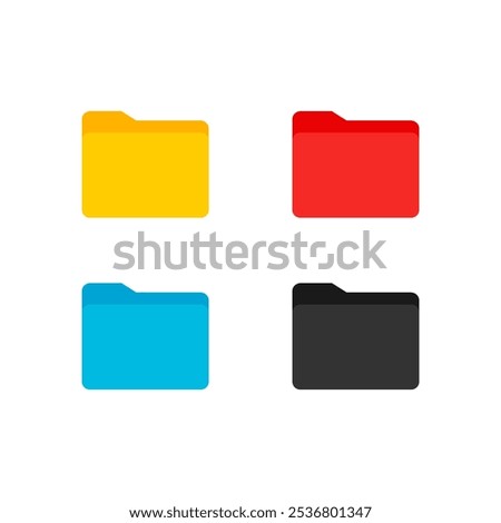 open folder icon. Folder with documents, flat design icon vector illustration for website design logo application dictionary access